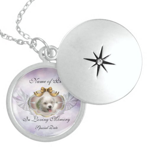 Loving Memory Pet Sterling Silver Locket Necklace