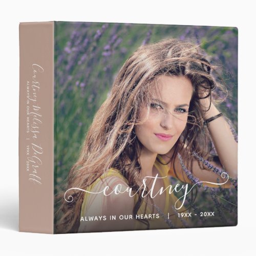 Loving Memory Photo Album 3 Ring Binder