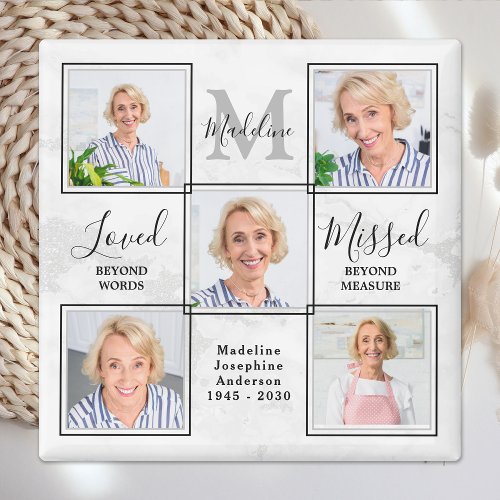 Loving Memory Photo Collage Memorial Funeral Favor Magnet