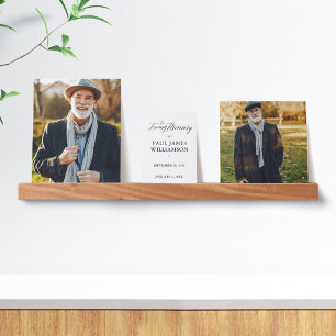 Loving Memory Photo Personalized Memorial Keepsake Picture Ledge