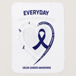 Loving Memory Women Men Colon Cancer Awareness Gra Baby Blanket