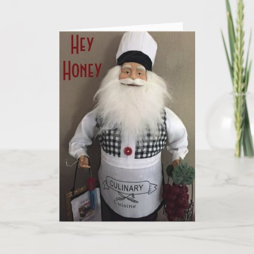 LOVINGMERRY CHRISTMAS HONEY_MY FAVORITE COOK HOLIDAY CARD