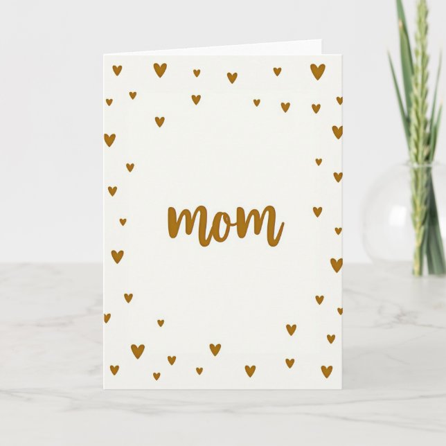 Loving Mom Embossed Art Card (Front)