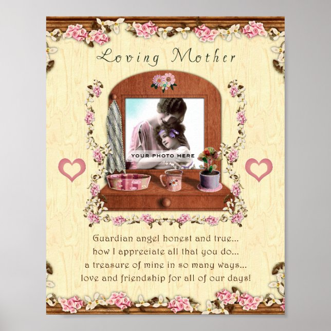 Loving Mother 8x10 Personalized Photo Frame Poster (Front)
