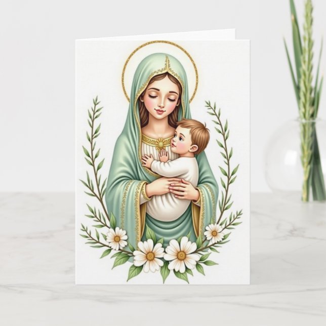 Loving Mother And Child Card (Front)