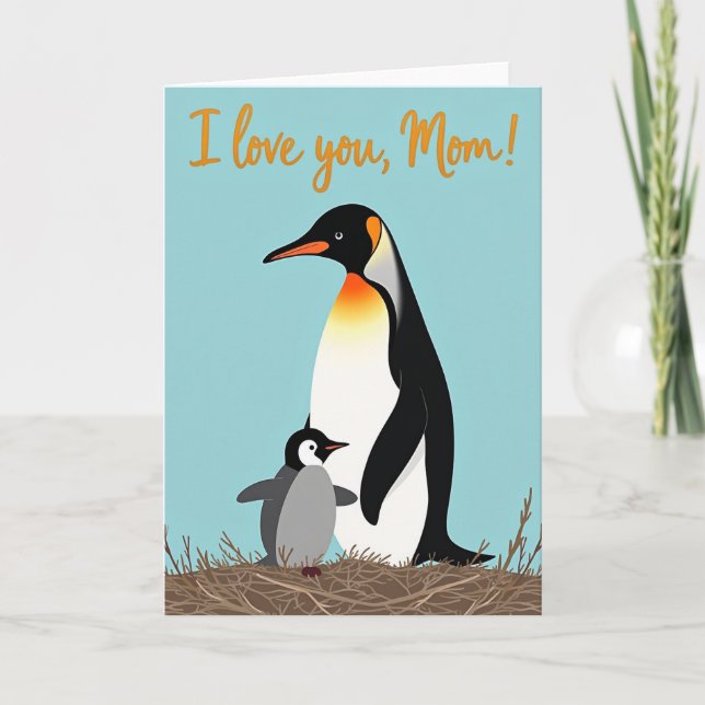 Loving Mother Bird Art Card (Front)