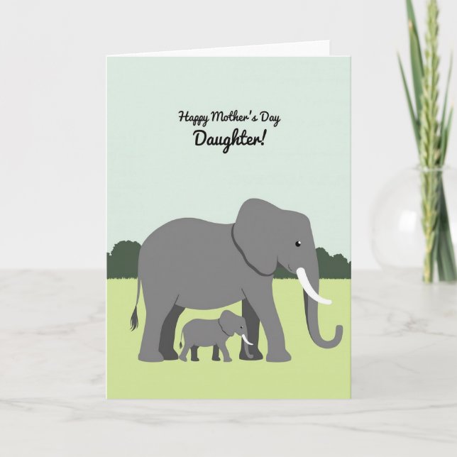 Loving Mother Daughter Art Card (Front)