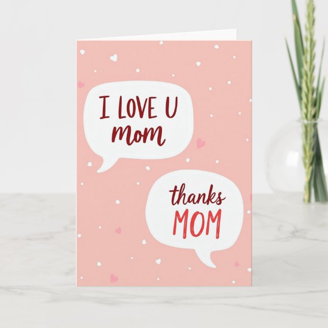 Loving Mother Illustration Card (Front)