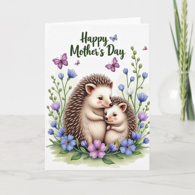Loving Mother Woodland Card (Front)