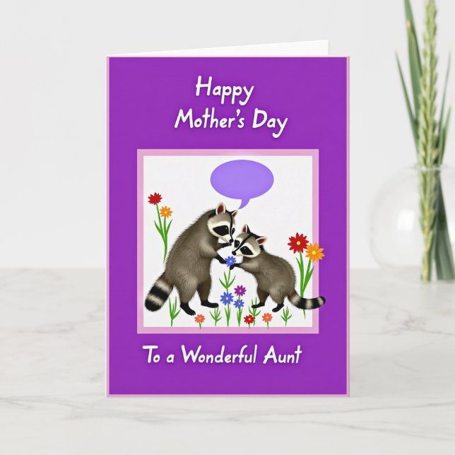 Loving Mothers Day Animals Card (Front)
