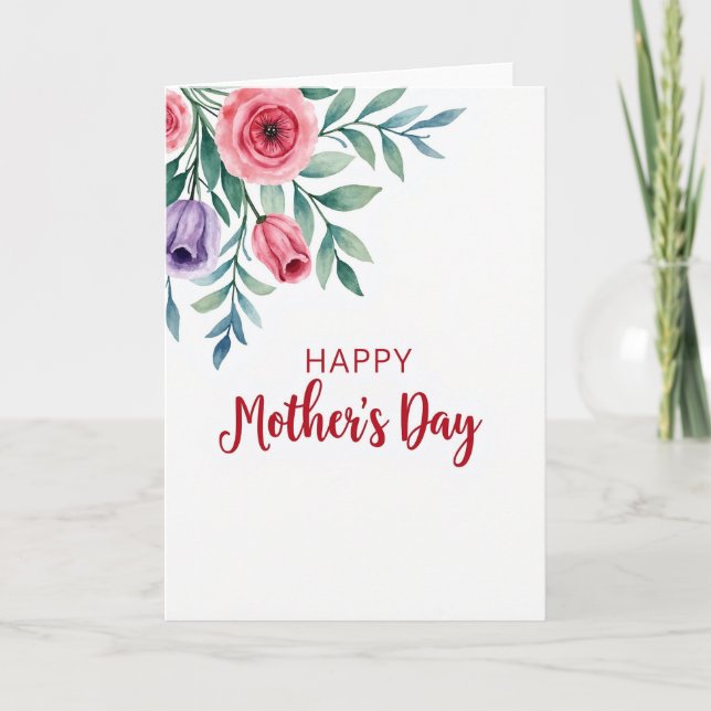 Loving Mothers Day Art Design Card (Front)