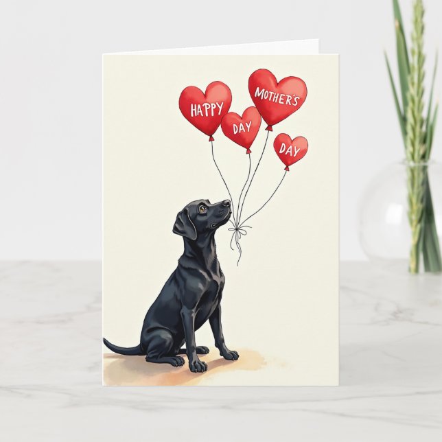 Loving Mothers Day Balloons Card (Front)
