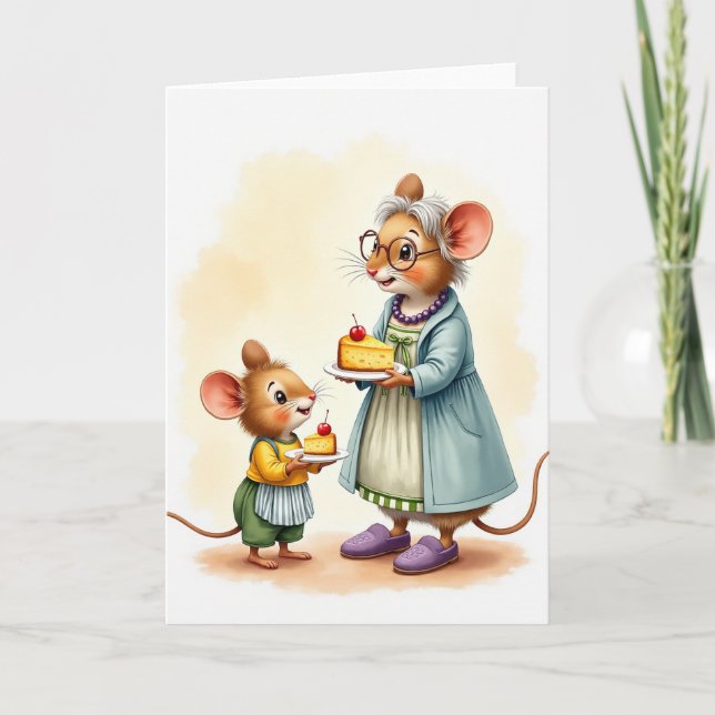 Loving Mothers Day Cheesecake Card (Front)