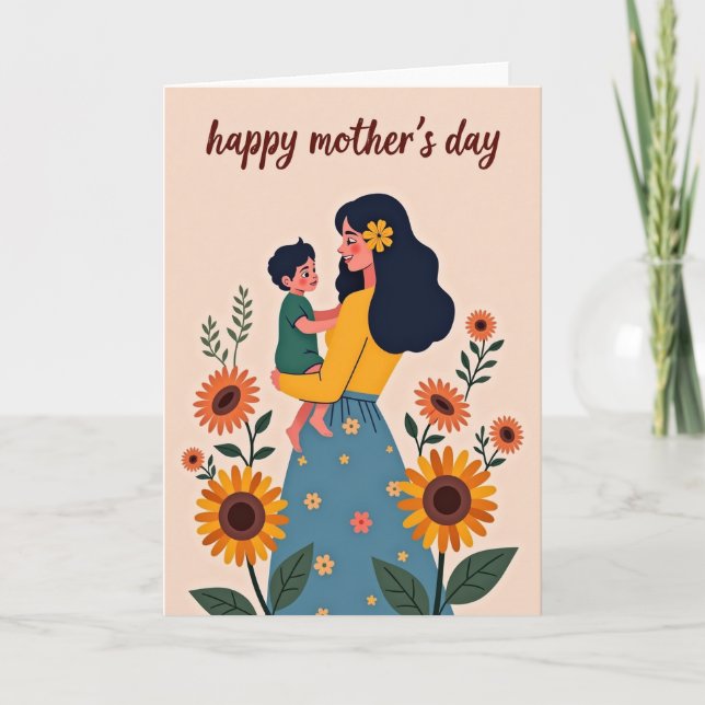 Loving Mothers Day Child Card (Front)
