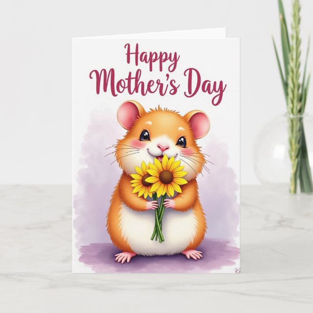 Loving Mothers Day Critter Card (Front)