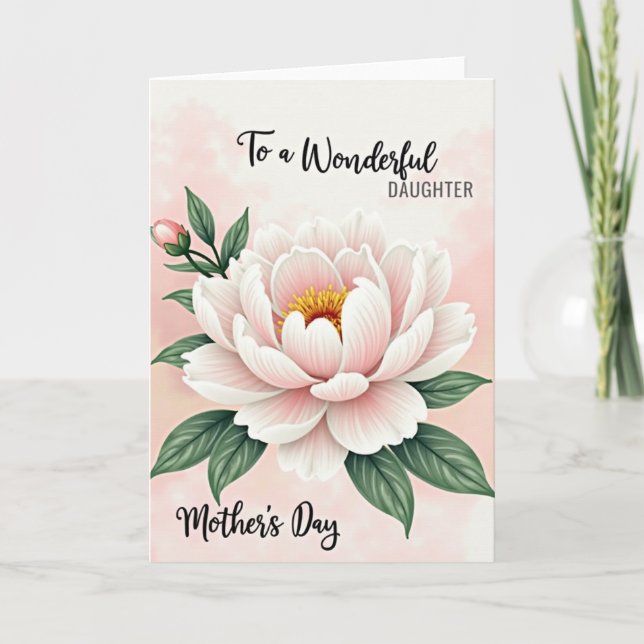 Loving Mothers Day Daughter Card (Front)