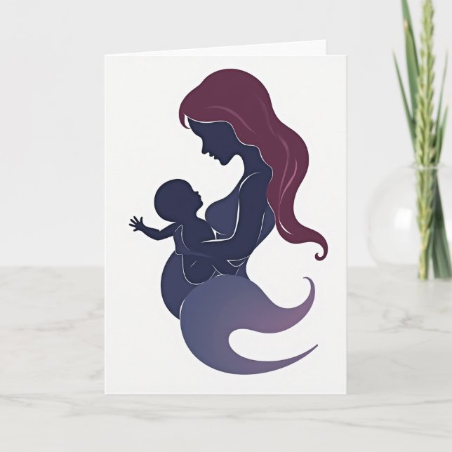 Loving Mothers Day Embrace Card (Front)