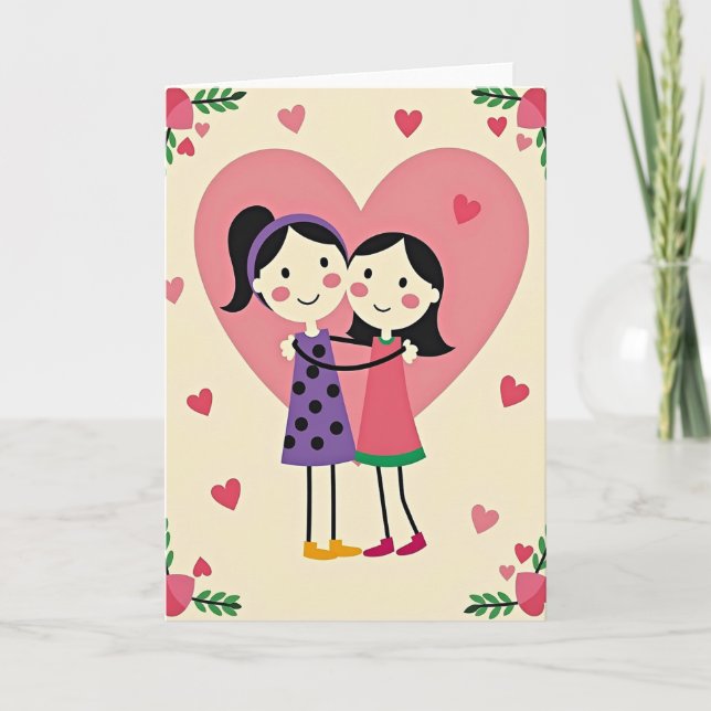 Loving Mothers Day Figures Card (Front)