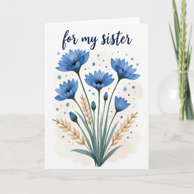 Loving Mothers Day Flowers Card (Front)
