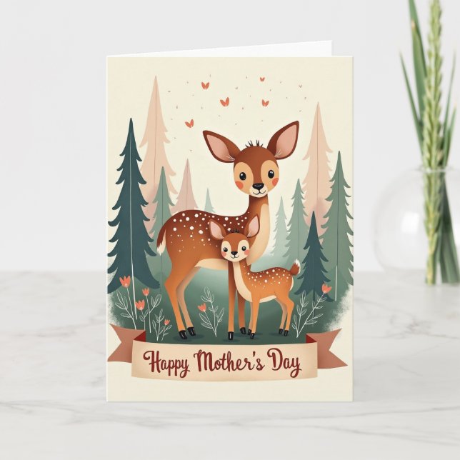 Loving Mothers Day Forest Card (Front)