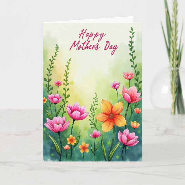 Loving Mothers Day Garden Card (Front)