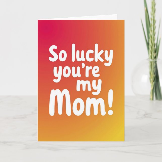 Loving Mothers Day Gradient Card (Front)