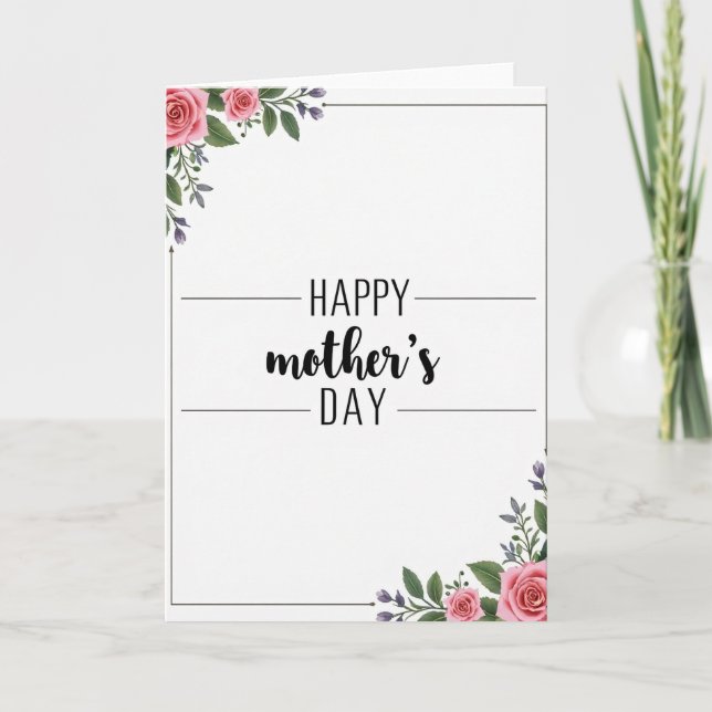 Loving Mothers Day Graphic Card (Front)