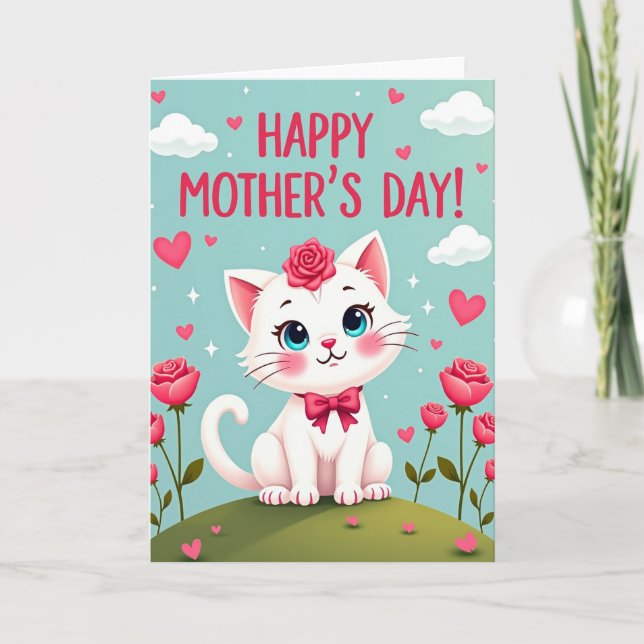 Loving Mothers Day Hearts Card (Front)