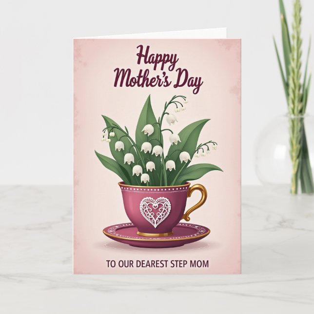Loving Mothers Day Lily Card (Front)