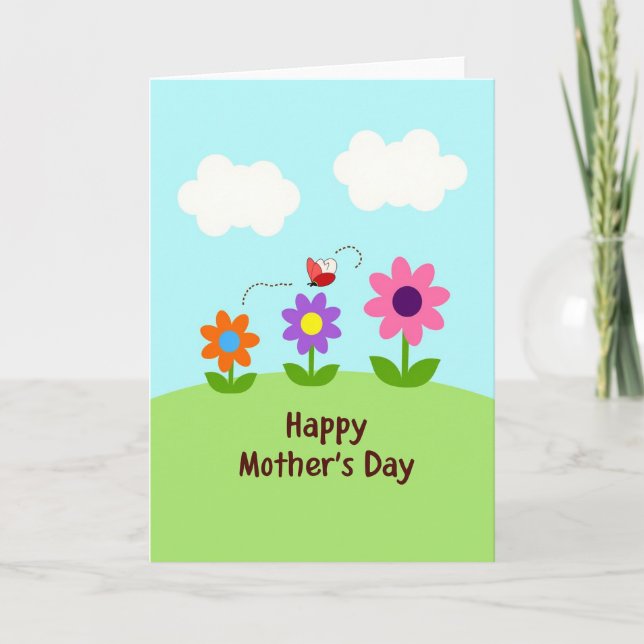 Loving Mothers Day Meadow Card (Front)