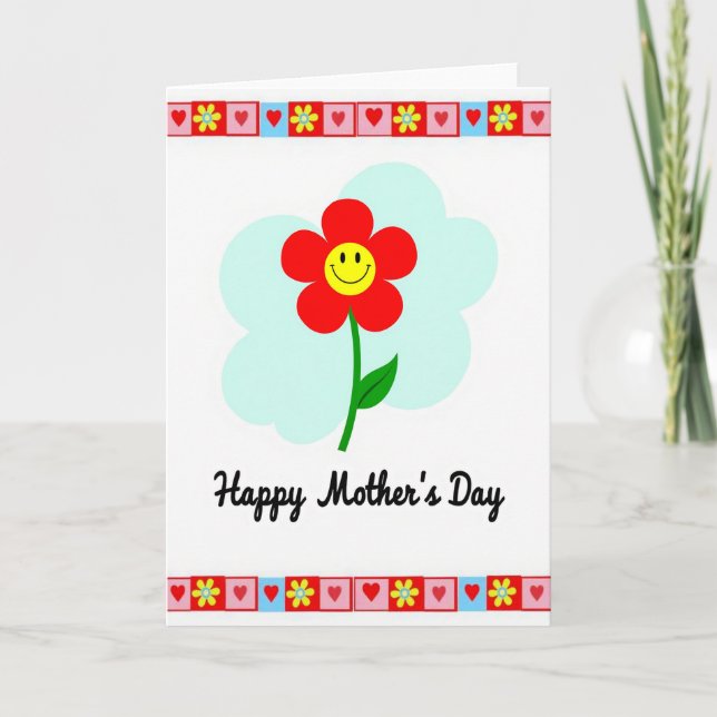Loving Mothers Day Motif Card (Front)