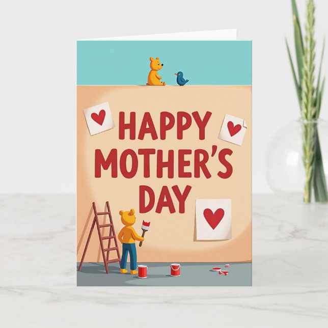 Loving Mothers Day Mural Card (Front)