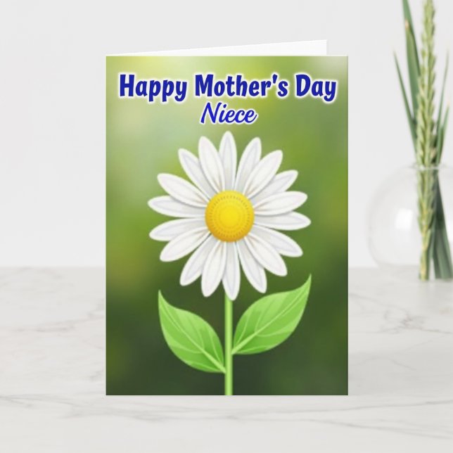 Loving Mothers Day Niece Card (Front)