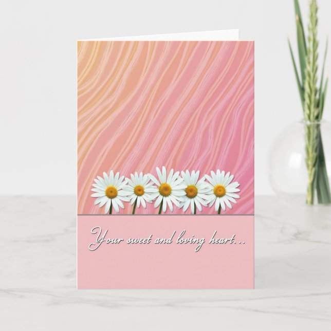 Loving Mothers Day Peach Card (Front)