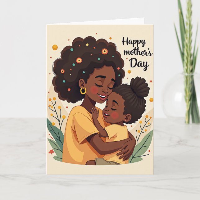 Loving Mothers Day Portrait Card (Front)
