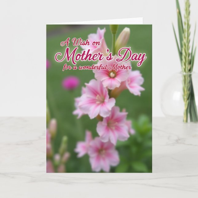 Loving Mothers Day Posy Card (Front)