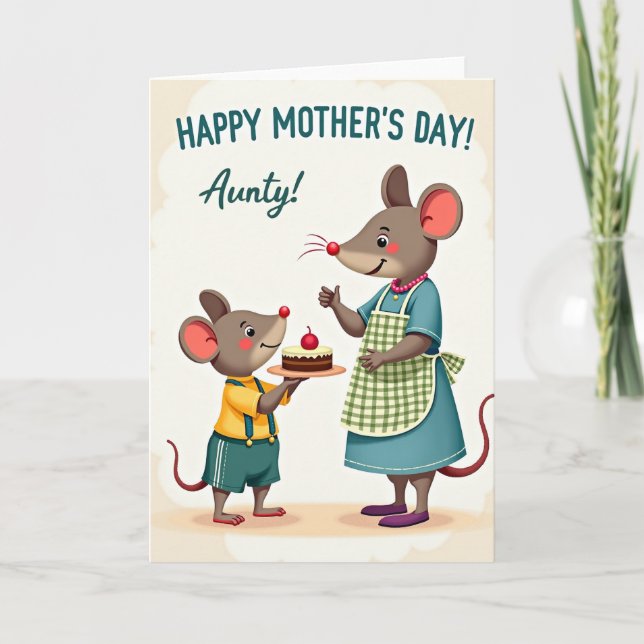 Loving Mothers Day Rodent Card (Front)