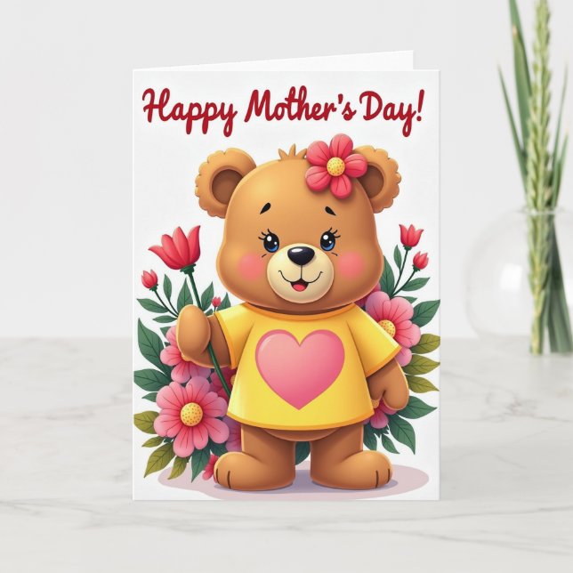 Loving Mothers Day Tulip Card (Front)