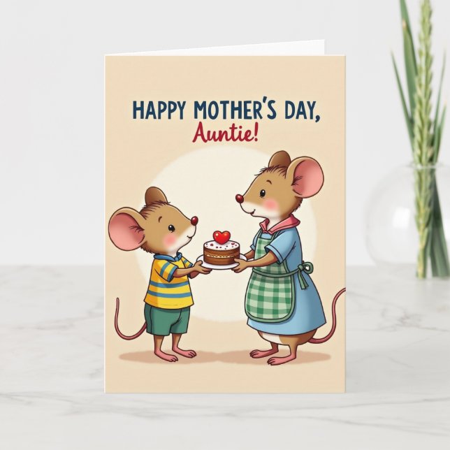 Loving Mouse Mothers Day Card (Front)