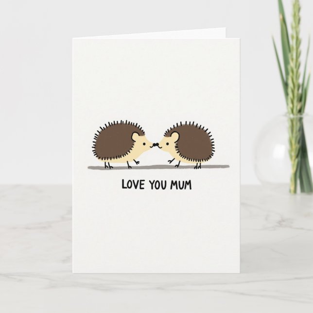 Loving Mum Illustration Card (Front)