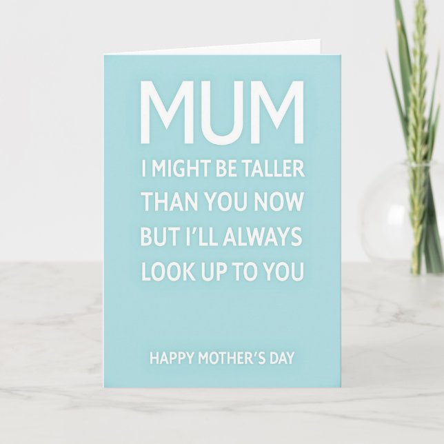 Loving Mum Lettering Art Card (Front)