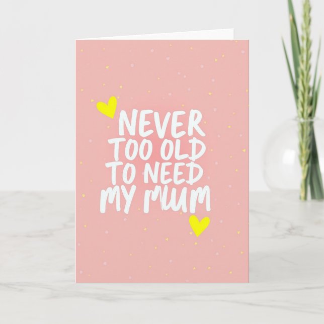 Loving Mum Message Art Card (Front)