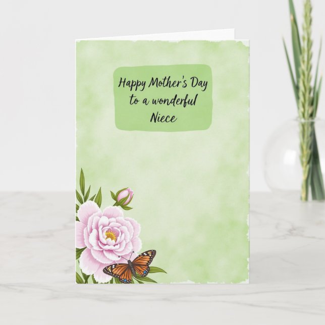 Loving Niece Mothers Day Card (Front)