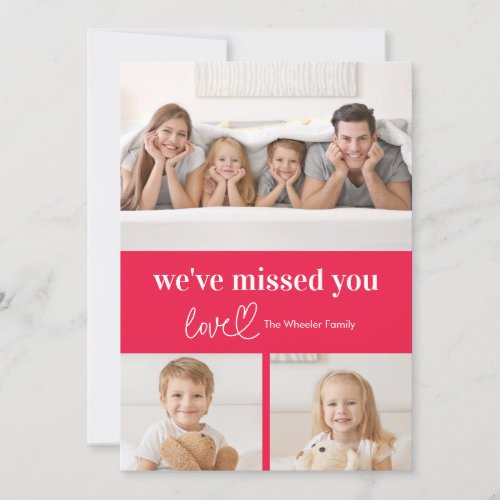 Loving Note EDITABLE COLOR Holiday Photo Card