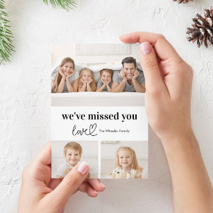 Loving Note EDITABLE COLOR Holiday Photo Card