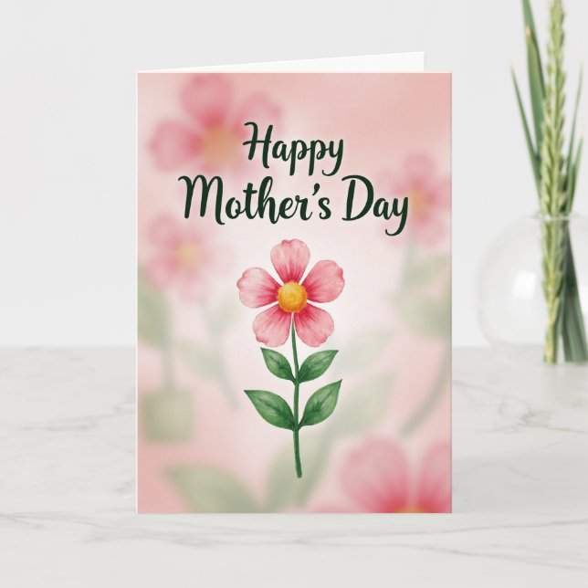 Loving Painted Mothers Day Card (Front)