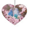 Loving Parakeets and Pink Flowers