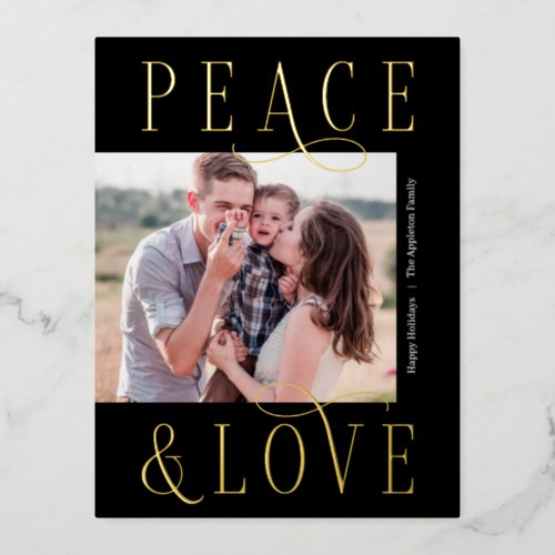 Loving Peace Editable Color Holiday Postcard