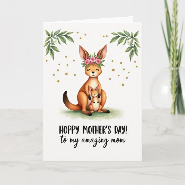 Loving Pouch Creature Celebration Card (Front)