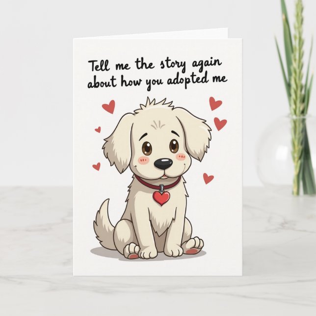 Loving Puppy Adoption Story Card (Front)